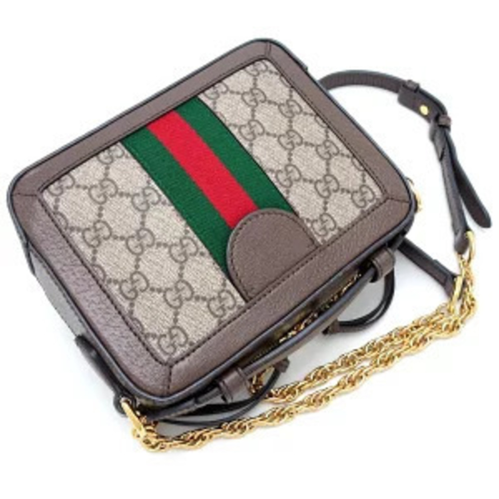 Gucci Canvas Shoulder Brown Supreme Crossbody GG Bag - Picture 3 of 9